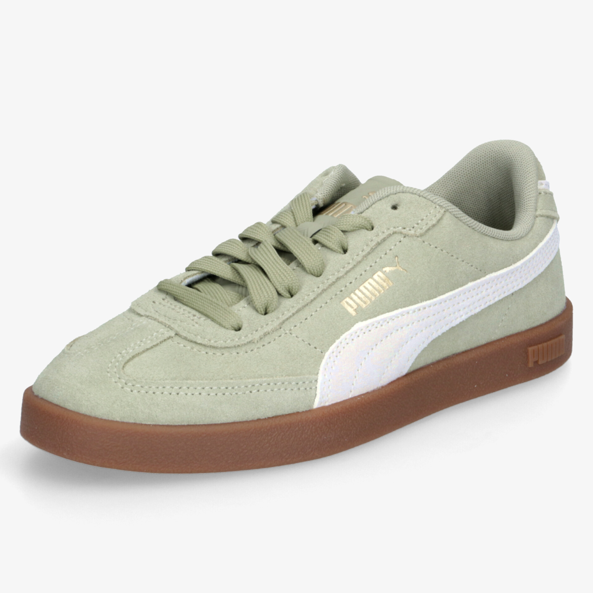 PUMA Club II Era Suede Damen Sneaker Low grün