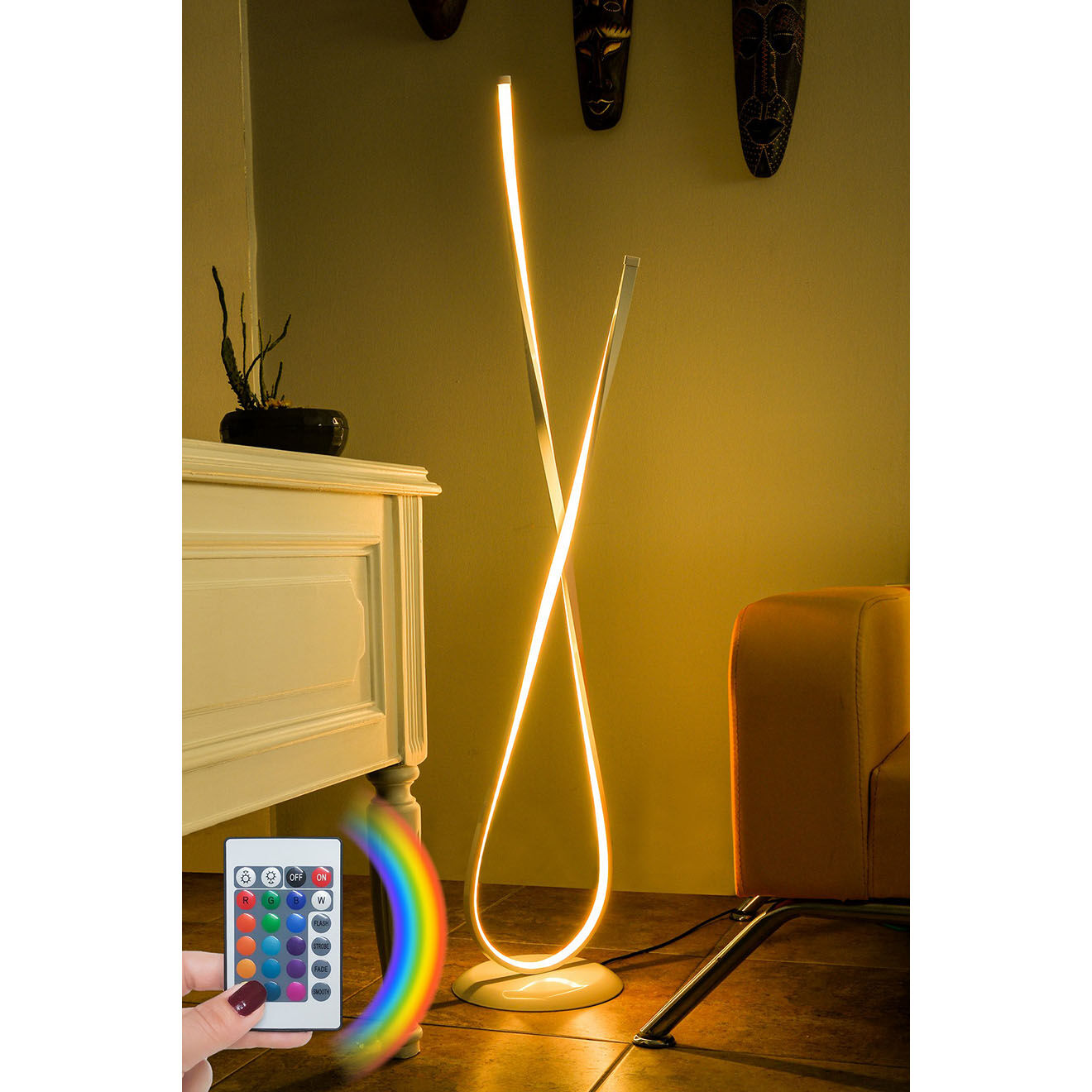 Sheen Lampadaire Van Gogh multicolore - 25x25x120 cm