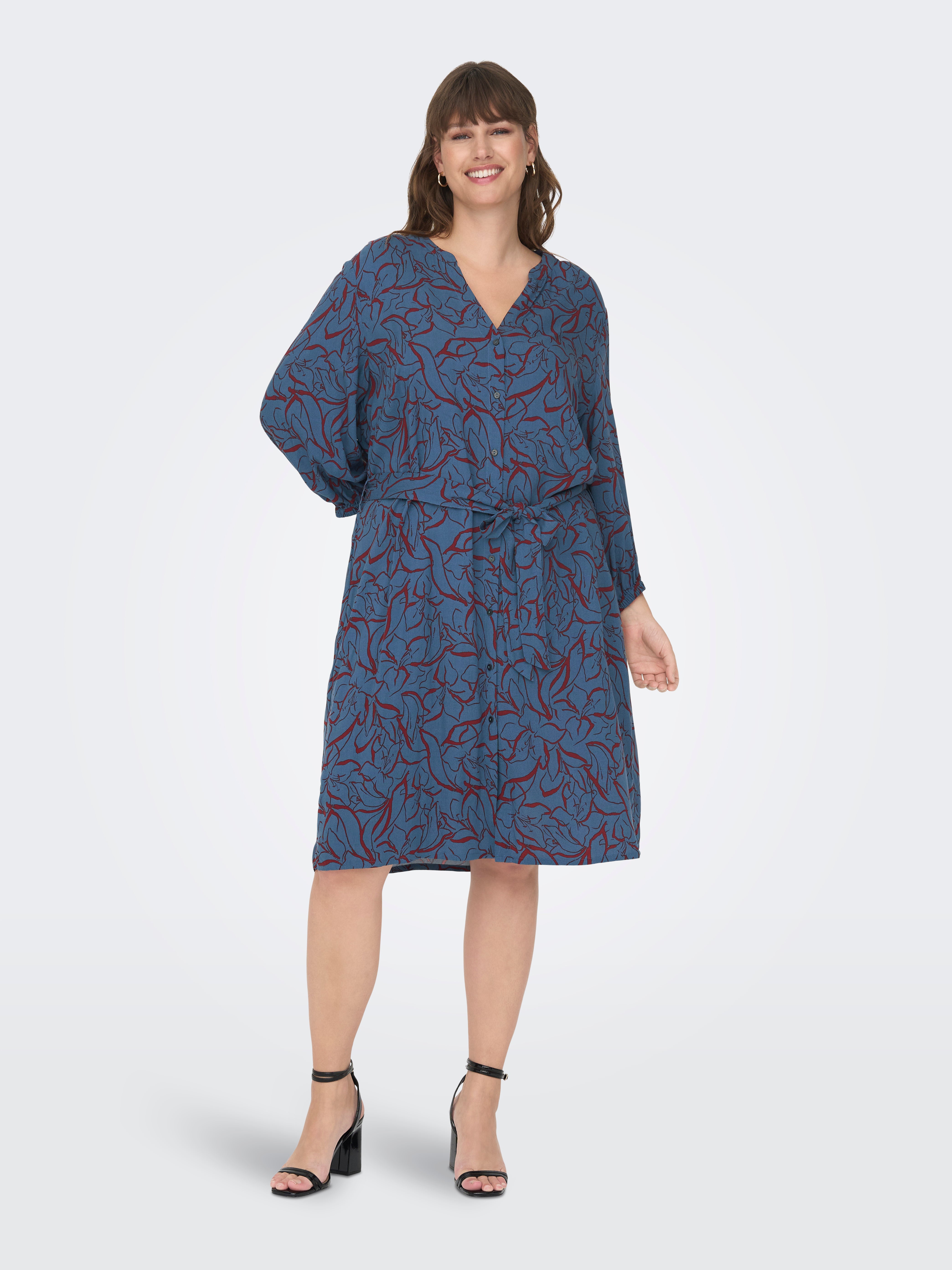 CARNOVA Midikleid Vintage Indigo