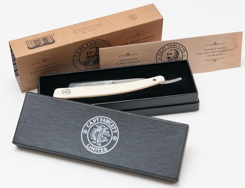 Captain Fawcett - Disposable Blade Straight Razor - Scheermesje - Stijlvolle Geschenkverpakking