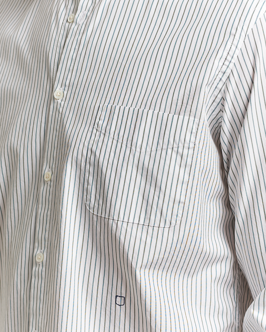Massimo Alba Noto Guru Collar Shirt White/Green