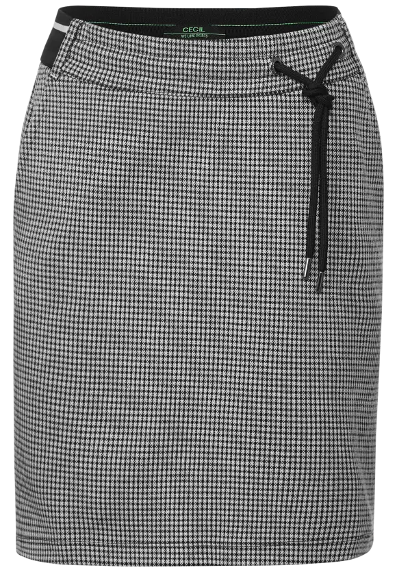 Minirock im Jacquardstil - Black