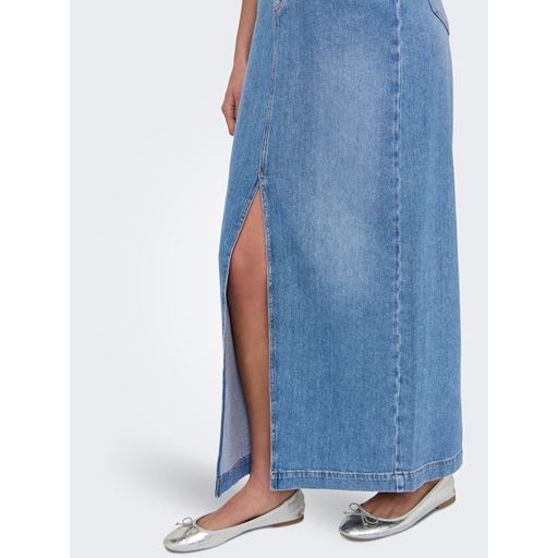 ONLY Mylah Maxi Nederdel, Light Blue Denim, L/L34