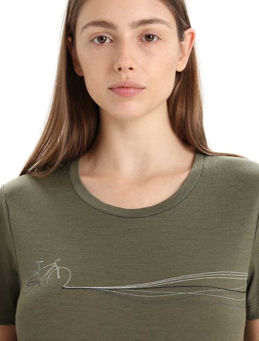 Tech Lite II SS Tee Cadence Paths Women dame-T-shirt