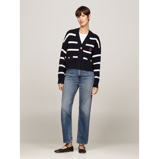Tommy Hilfiger Classic Straight Højtaljede Jeans, Pat, W32/L32