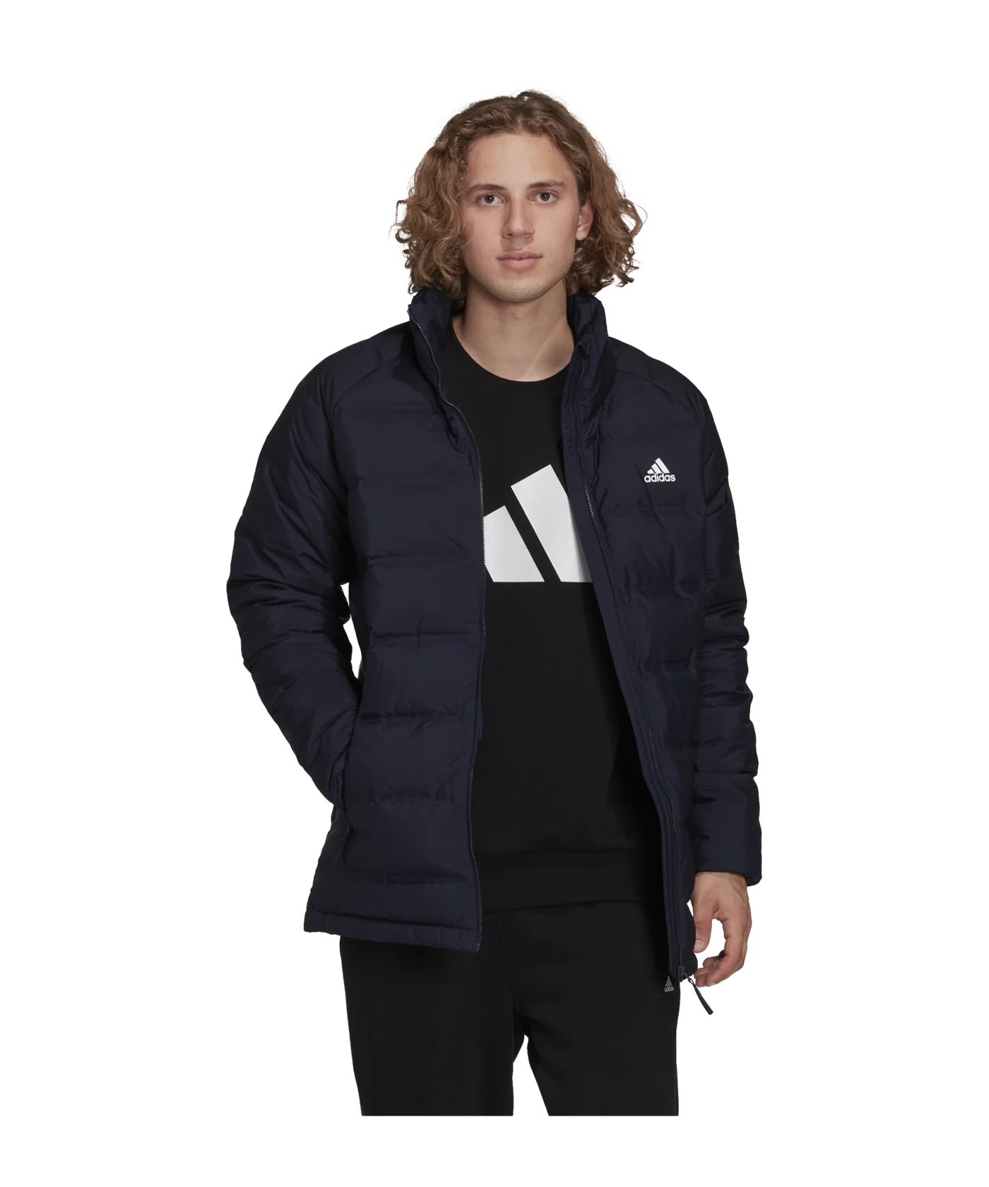 adidas Helionic Mid Jacke Blau