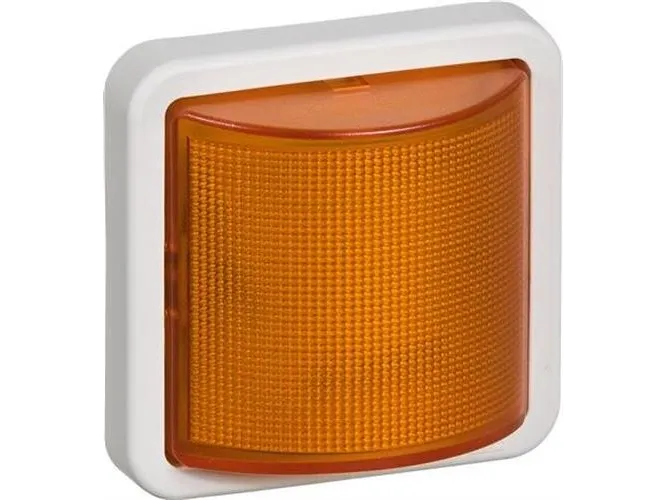 LAURITZ KNUDSEN Opus® 74 signallampe LED 24V AC/DC, konstant/blink gul.