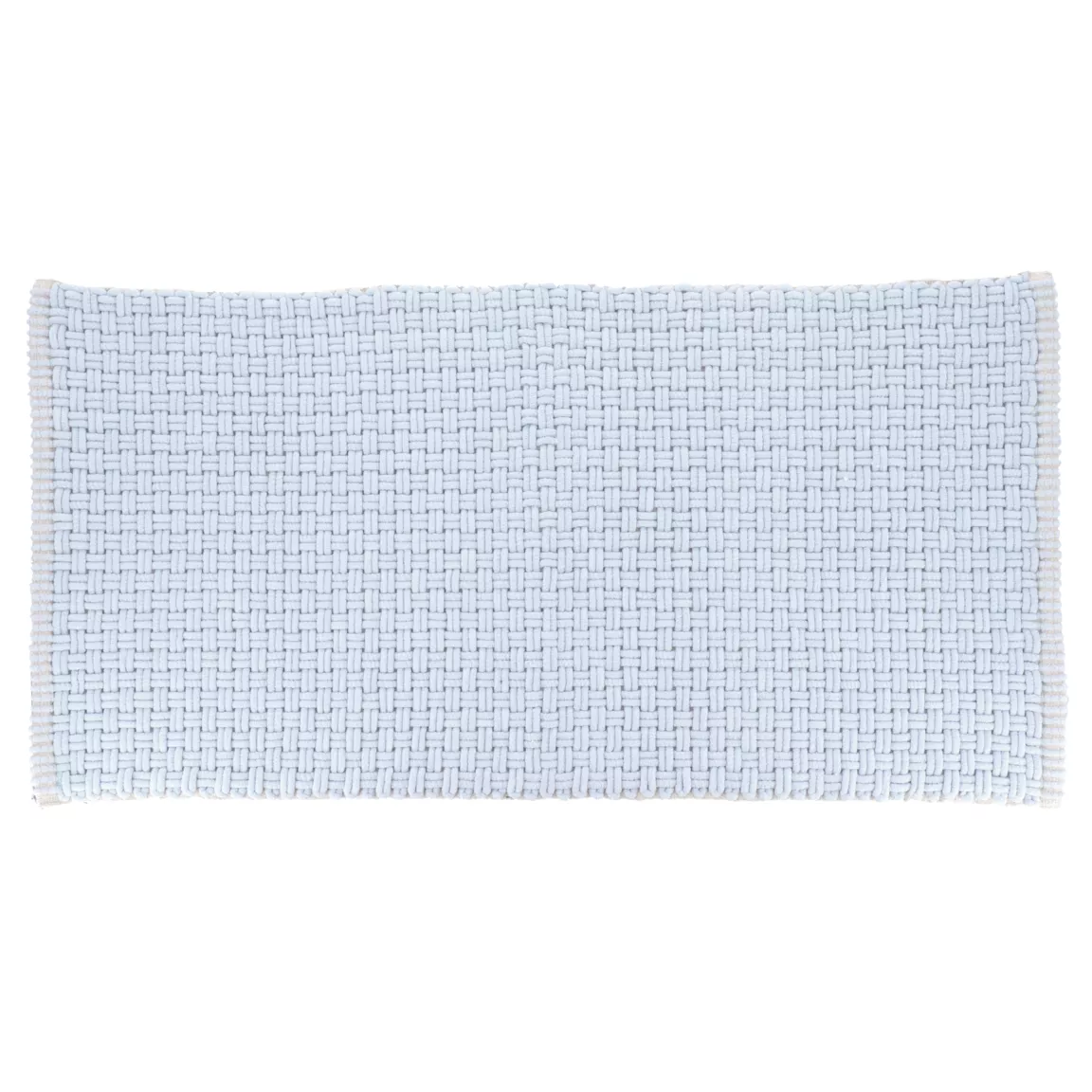 Tapis de bain microfibre (45 x 90 cm) Maille Bleu clair