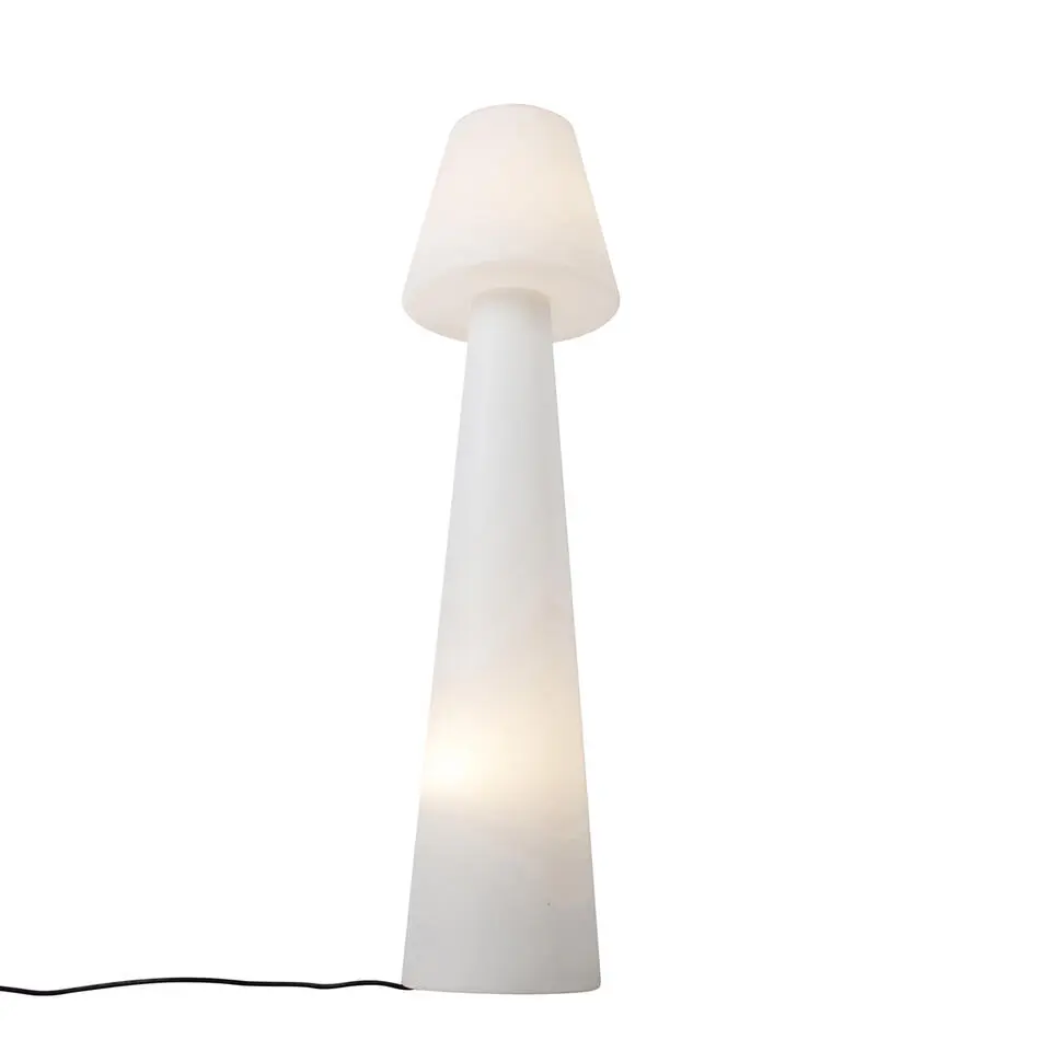 Qazqa staande buitenlampen katrijn wit e27