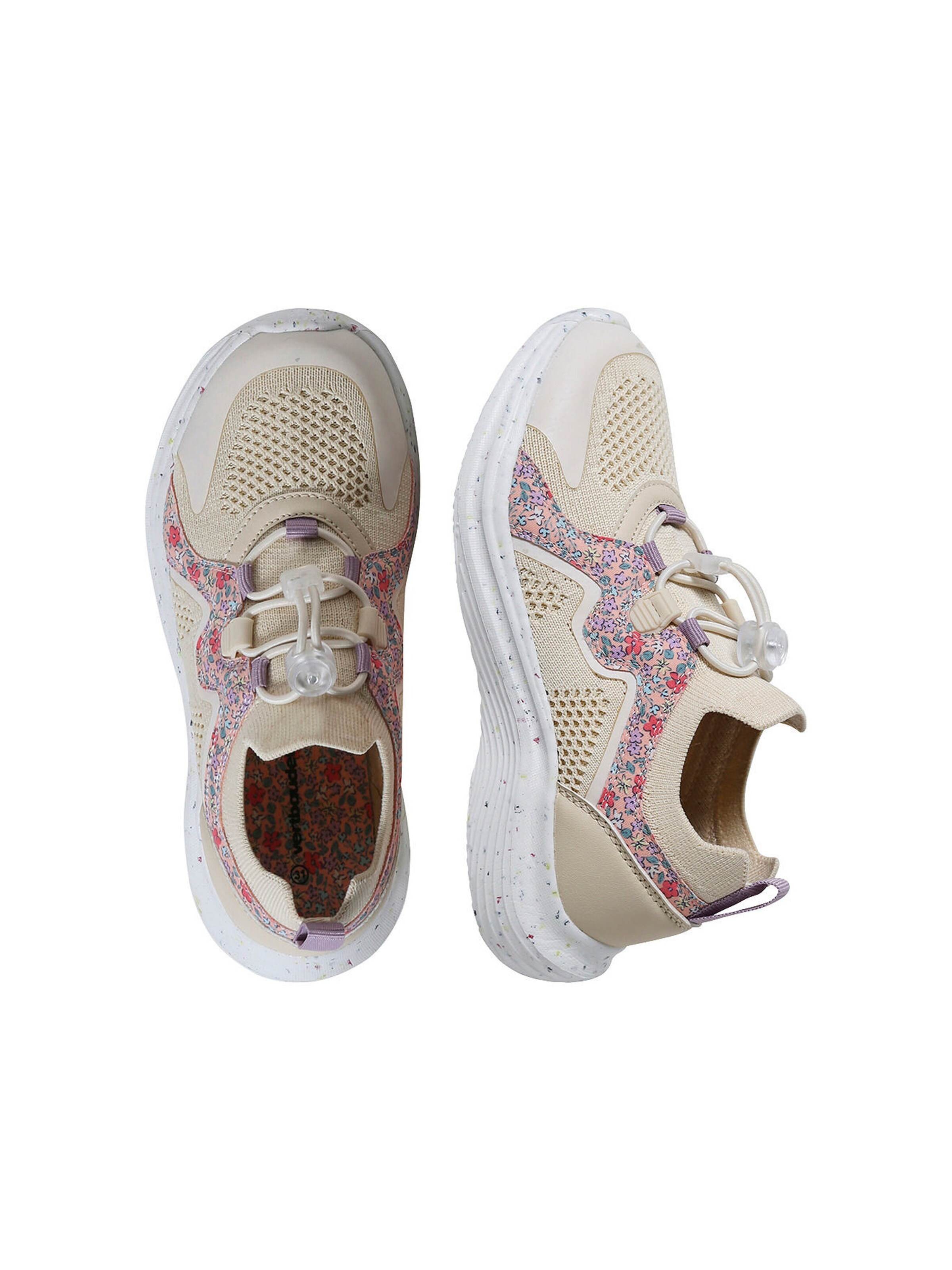 Vertbaudet Mädchen Sport-Sneakers mit Gummizug set beige