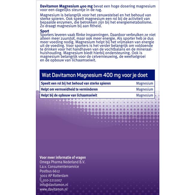 Davitamon Magnesium 400 mg Tabletten