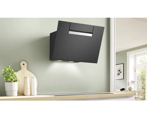 Bosch DWJ67FN60 recirculatie afzuigkap voor wandmontage, BxD 60 x 43,3 cm, zwart