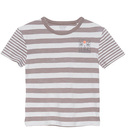 Minymo T-Shirt - Mond Rock m. Streifen