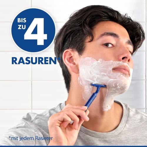 Gillette Blue II  Einwegrasierer x10, Mit 2 ultrascharfen, platinbeschichteten Klingen, 10er-Pack