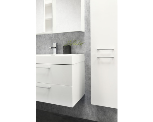 Somero 80 cm witte hoogglans wastafelmeubel