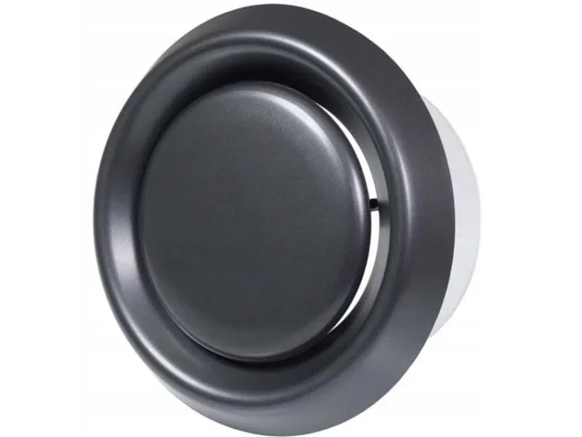 Diffuser EUROPLAST VD100A, d100 mm, universal, anthracite, plastic