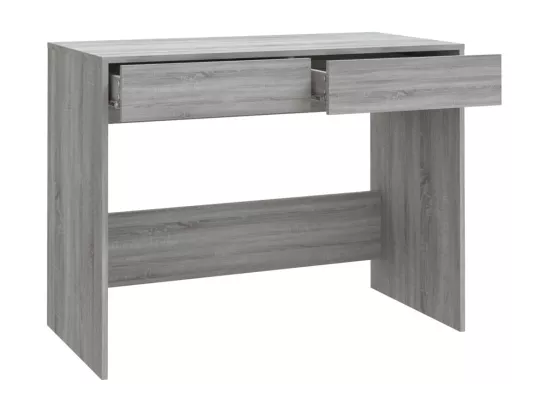 Bureau sonoma gris 101x50x76,5 cm bois d'ingénierie