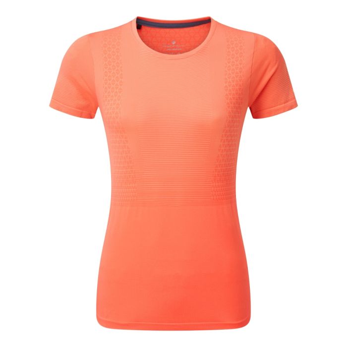 Ronhill Dame T-shirts Tech Marathon Short Sleeve Tee Orange