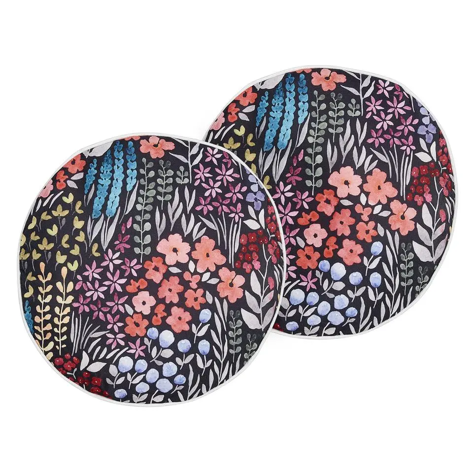CASTELARO - Tuinkussen set van 2 - Meerkleurig - ⌀ 40 cm - Polyester