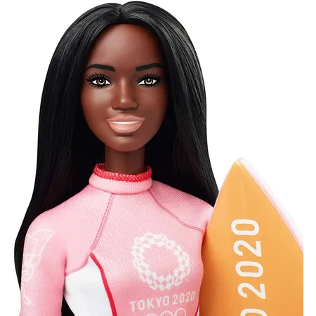 Barbie Olympic Games Tokyo 2020 Surfer-Puppe mit Outfit