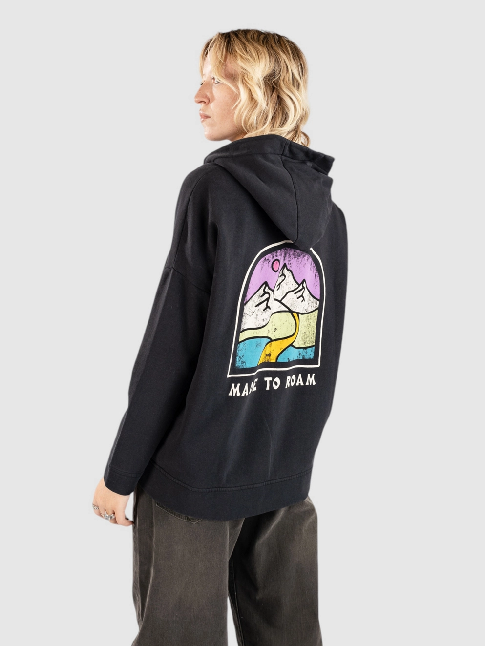 Passenger Friday Collective Recycled Cotton Hoodie black