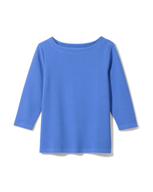 t-shirt structuré Kacey pour femmes bleu