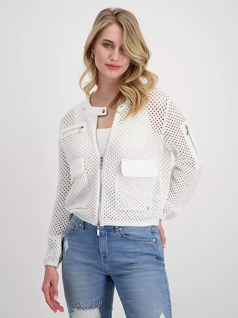 MONARI Strickjacke creme