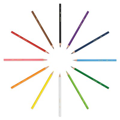 BIC Kids Aquacouleur - 12 Crayons de couleur aquarellables