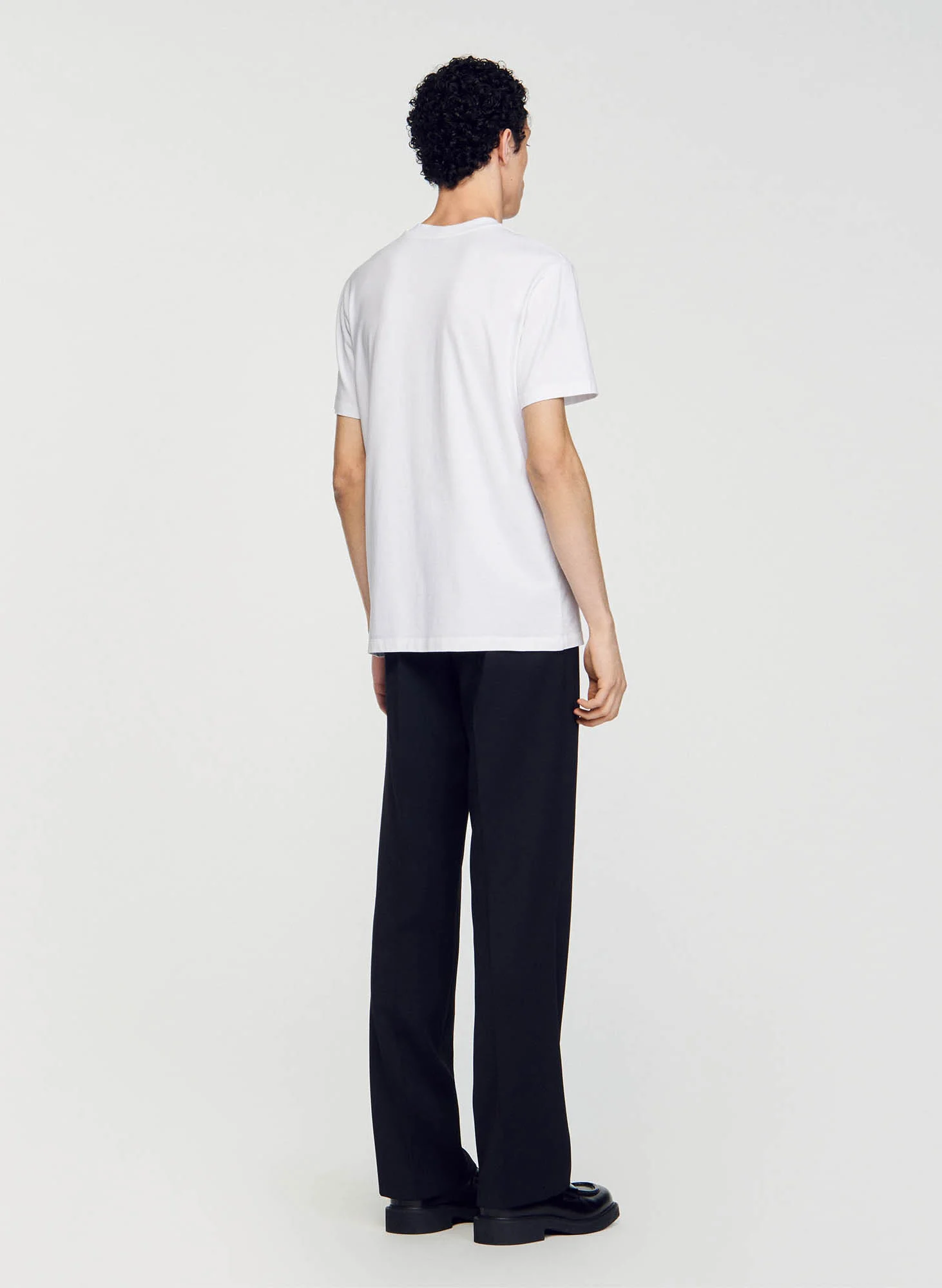 Tee-shirt col rond en coton | Blanc