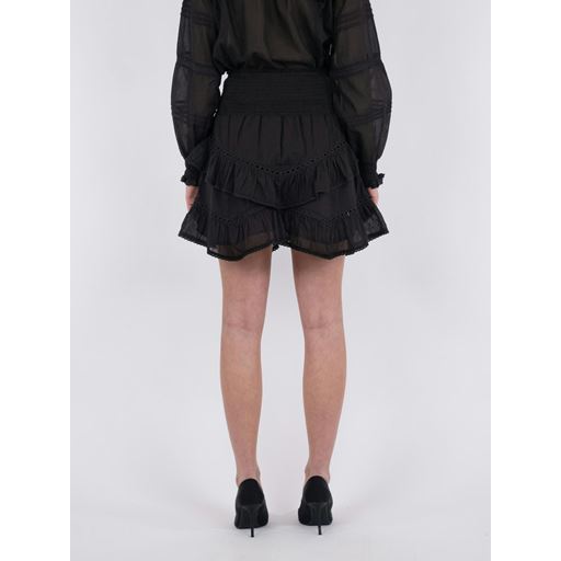 Neo Noir Ricki S Voile Nederdel, Black, 40