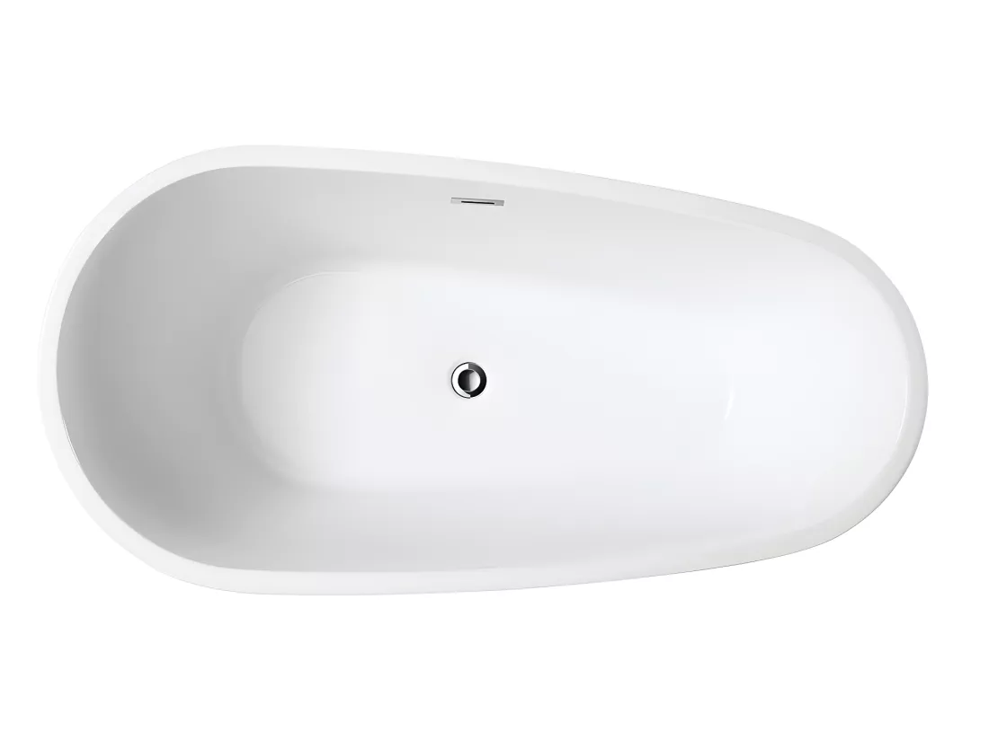 Baignoire îlot design ovale PHOENIX blanche 150 cm