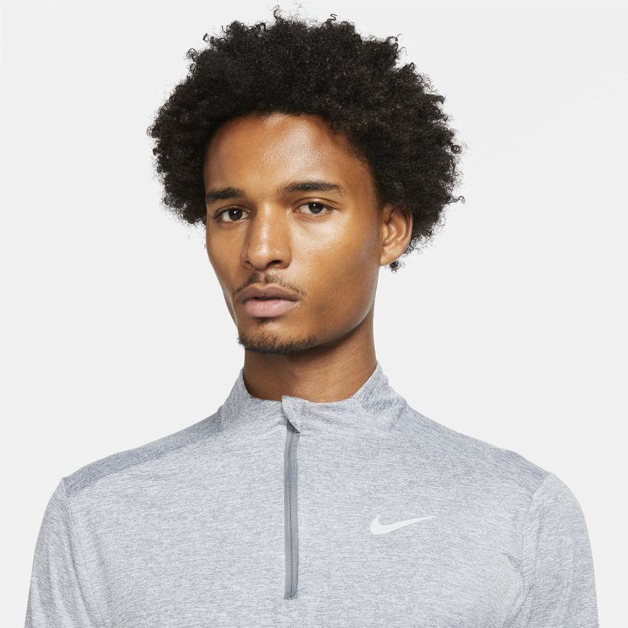 Nike Haut Running 1/2 Zip Dri-FIT Element - Gris/Gris