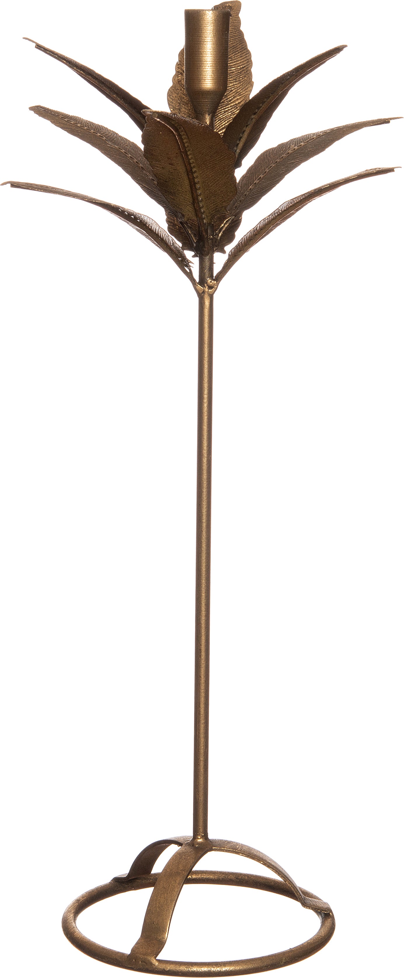 Intratuin kandelaar Vic goud / zwart D 19,5 H 50