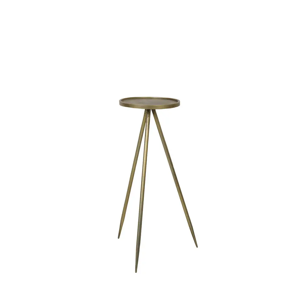 Bijzettafel Envira - Antiek Goud - Ø30x80,5 cm