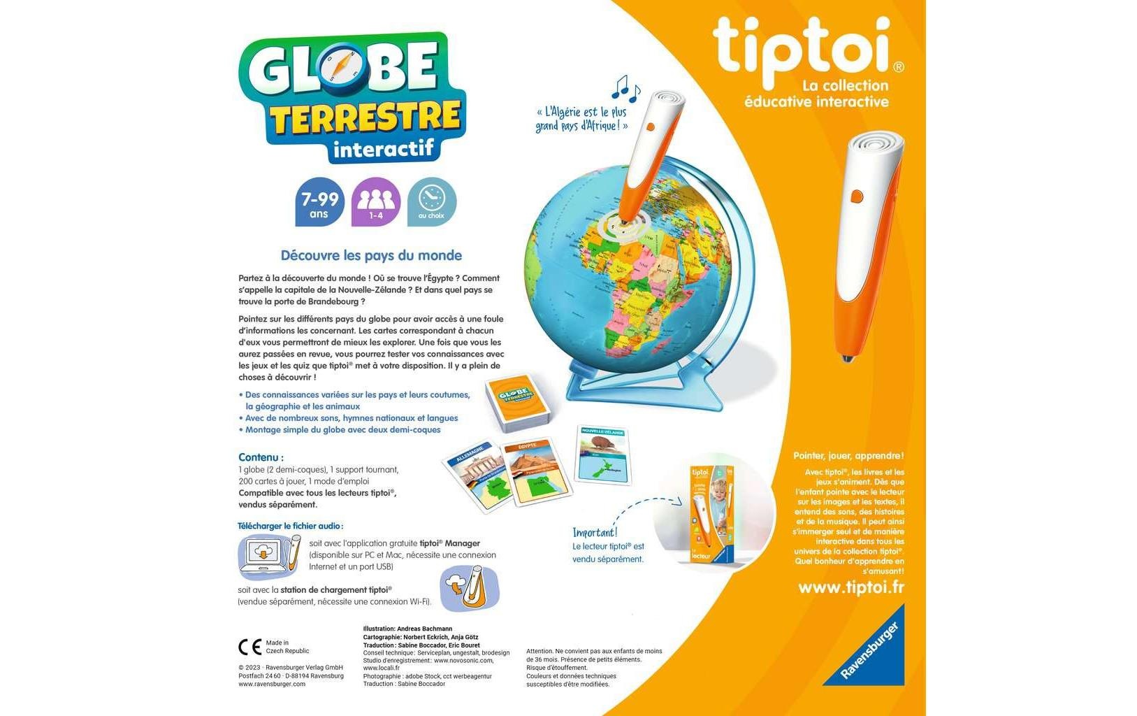 Globus »tiptoi Globe interactif -FR-«