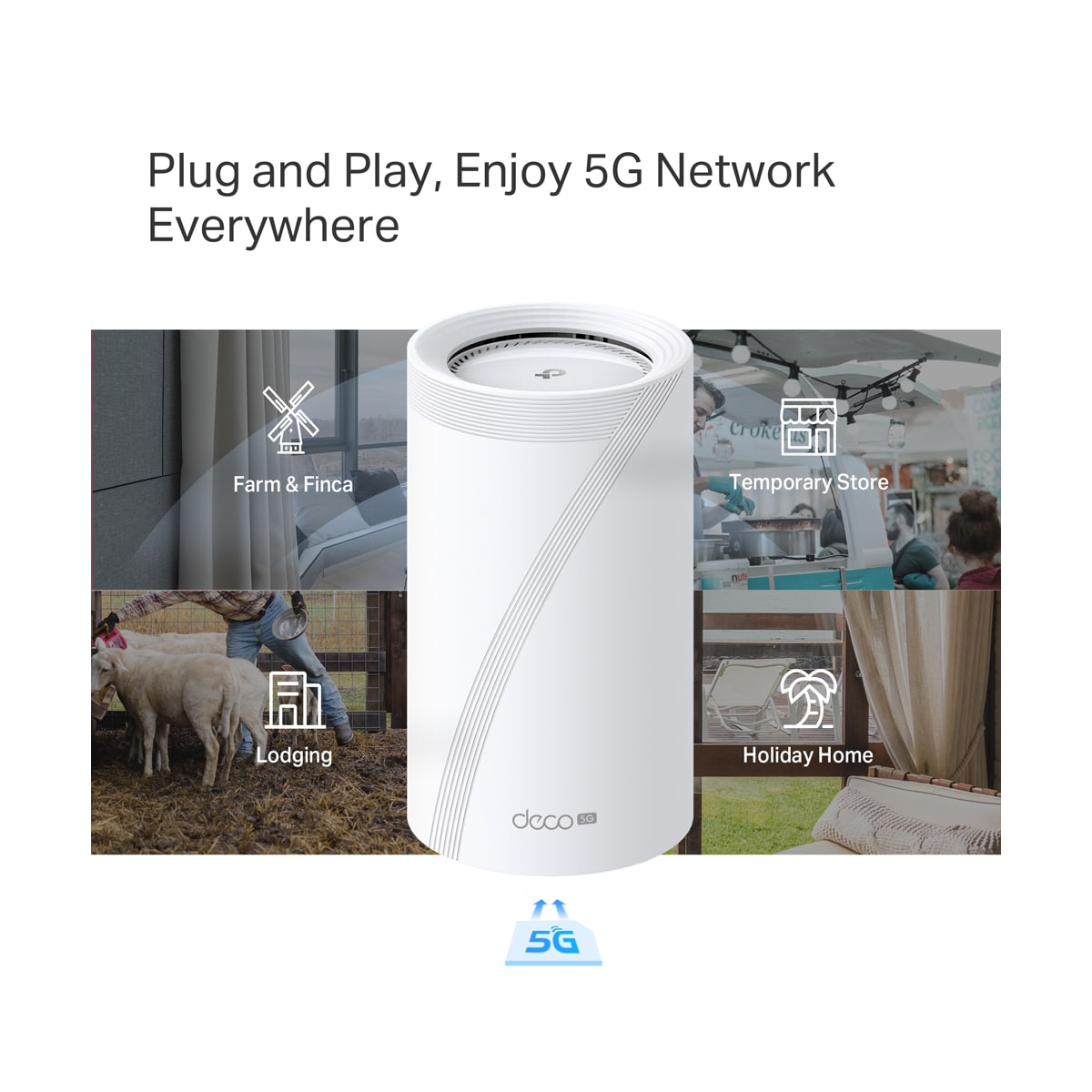TP-Link Deco BE65 5G Mesh Wi-Fi system (1-pakning)