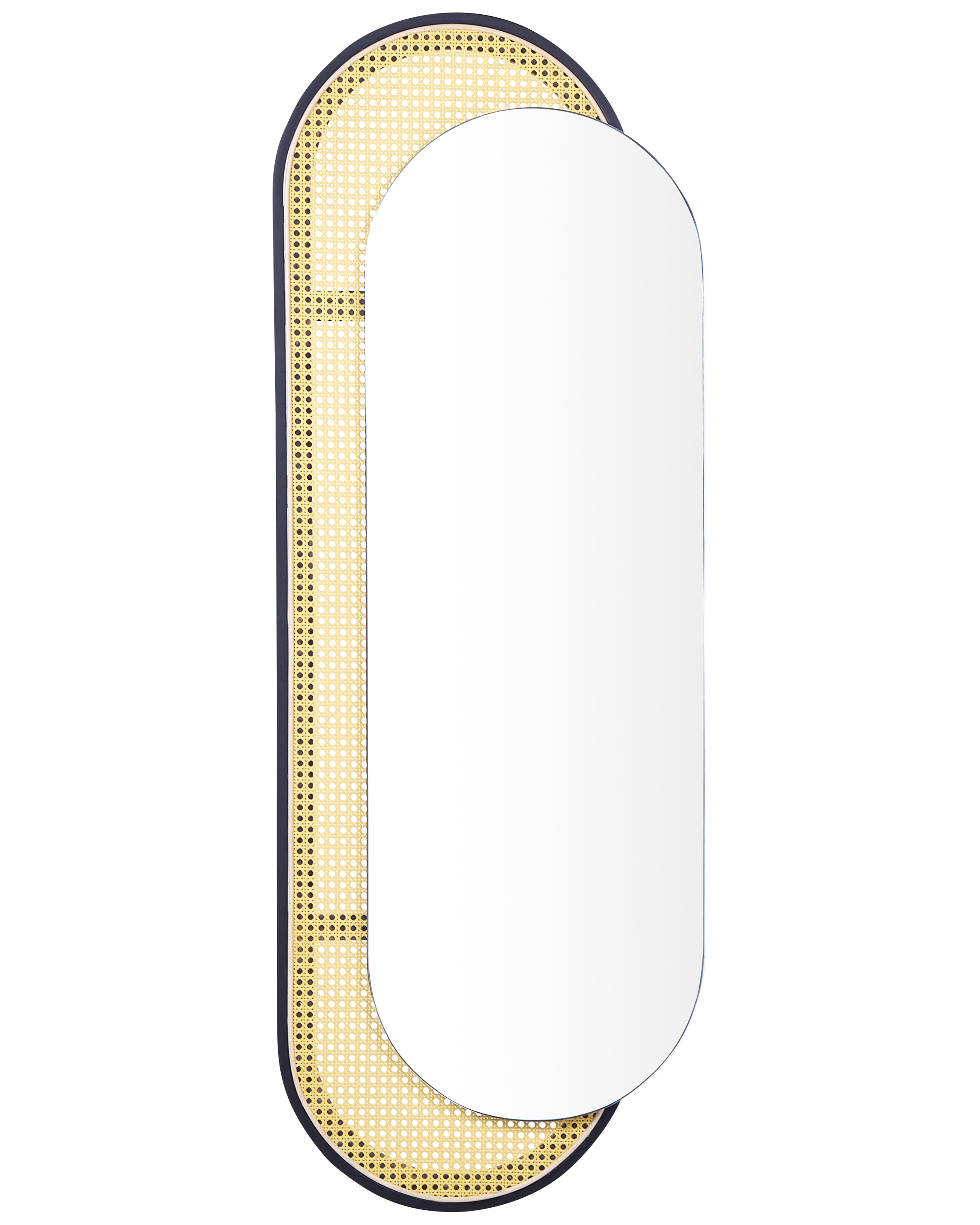 Wandspiegel CREIL 51 cm 143 cm PE rotan Natuurlijk