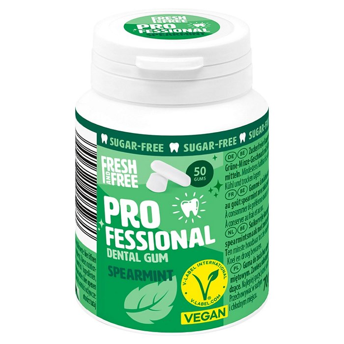 FRESH & FREE Professional Dental Kaugummis 70 g, Spearmint