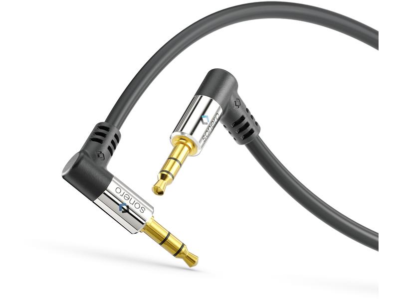 sonero Audio-Kabel 3.5 mm Klinke - 3.5 mm Klinke 0.5 m Stereo-Audiokabel, Winkelklinke-Winkelklinke