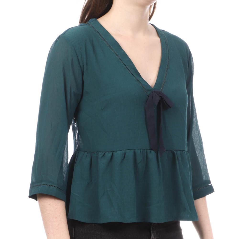 Teddy Smith Blouse Bleu canard Femme Teddy Smith Tara