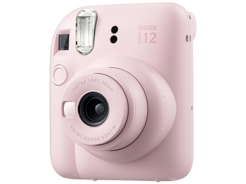 Fujifilm Fotokamera Instax Mini 12 Pink Sofortbildkamera mit Blitz und Selfie-Modus