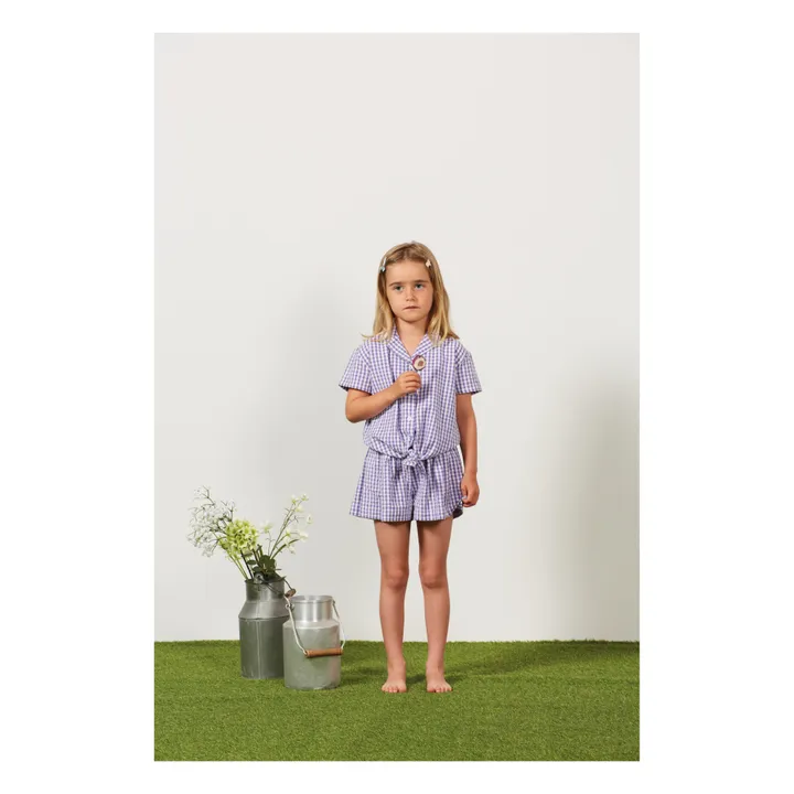 Arsène et Les Pipelettes Chemise Finlea Coton Bio | Violet