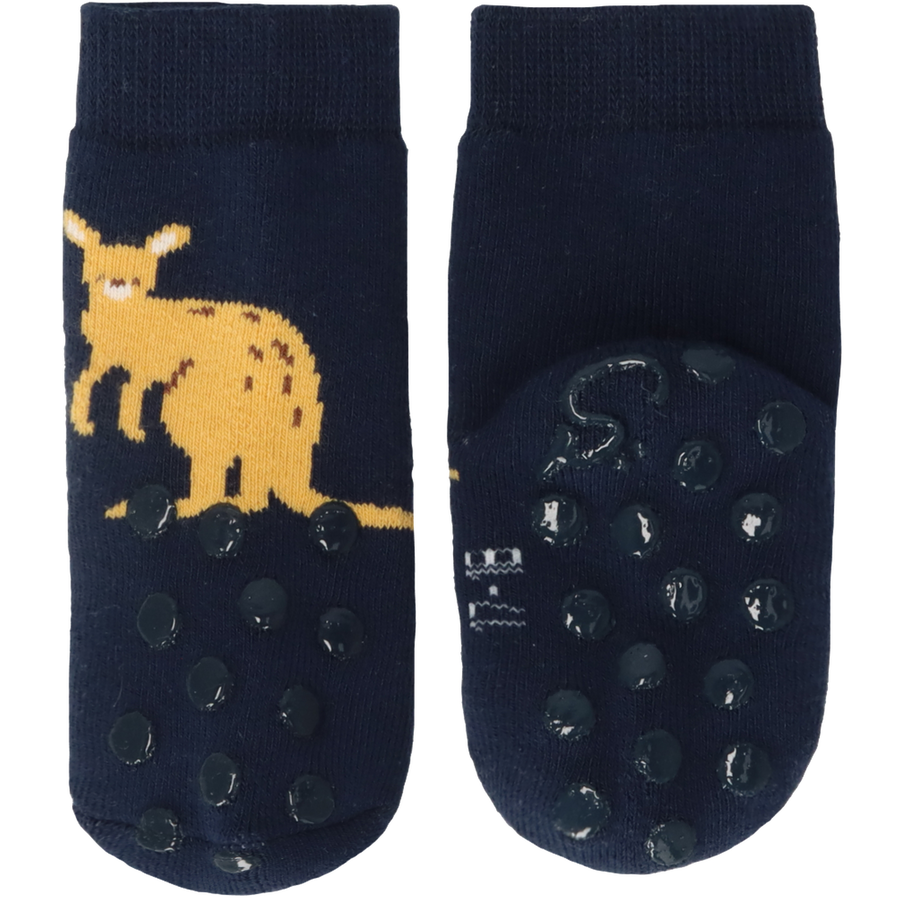 Sterntaler ABS-Krabbelsöckchen Doppelpack Känguru marine