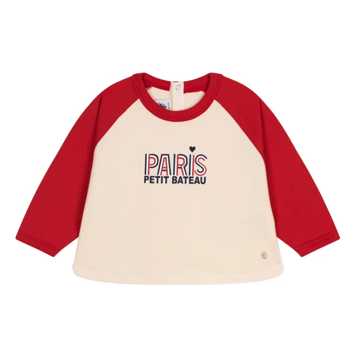 Petit Bateau Sweat Mon Paris Colorblock | Terracotta