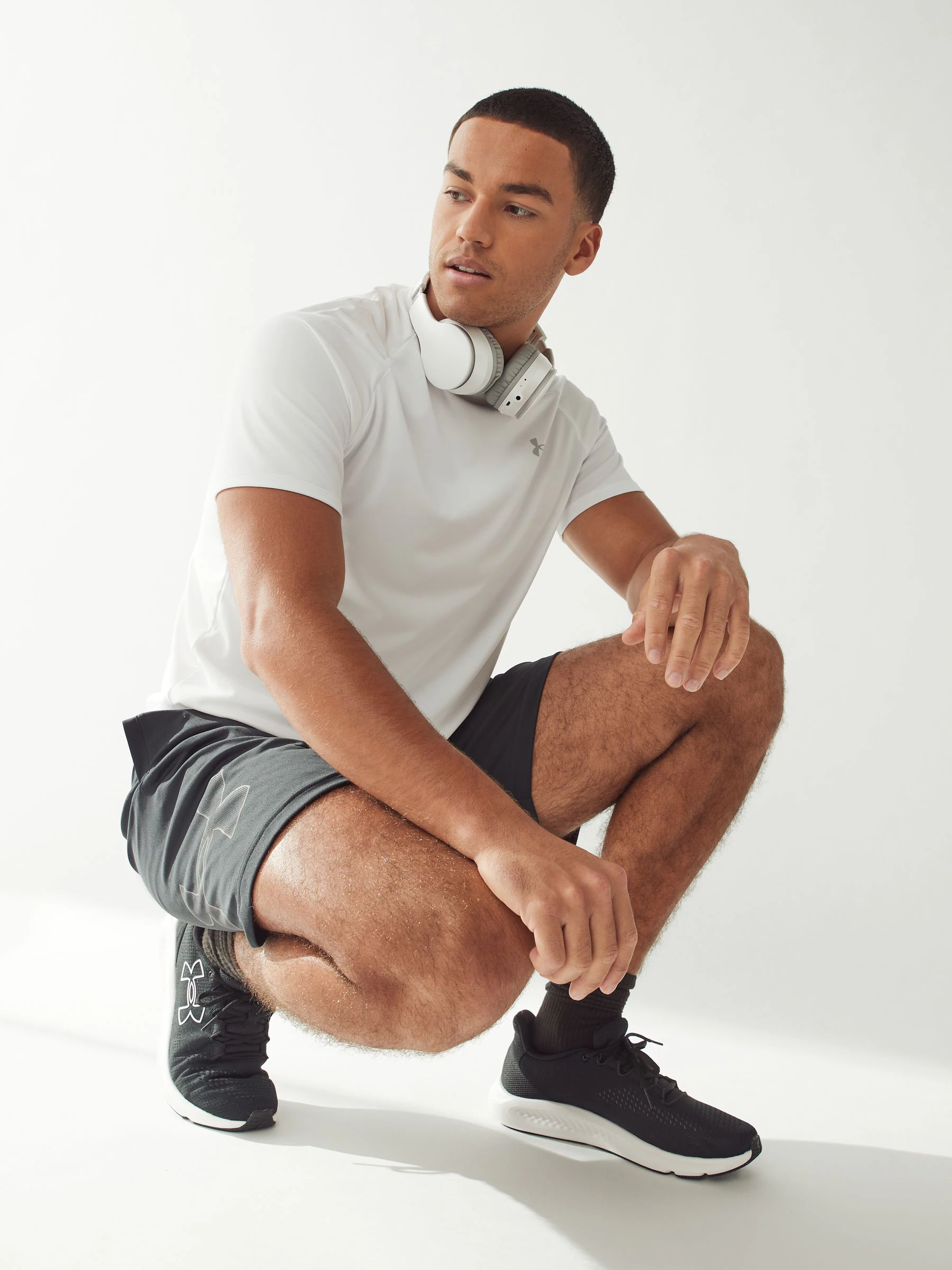 Zwart - Under Armour Tech shorts met grafische print