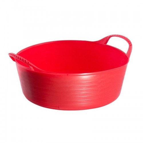 Balde raso flexível Tubtrug mini, vermelho