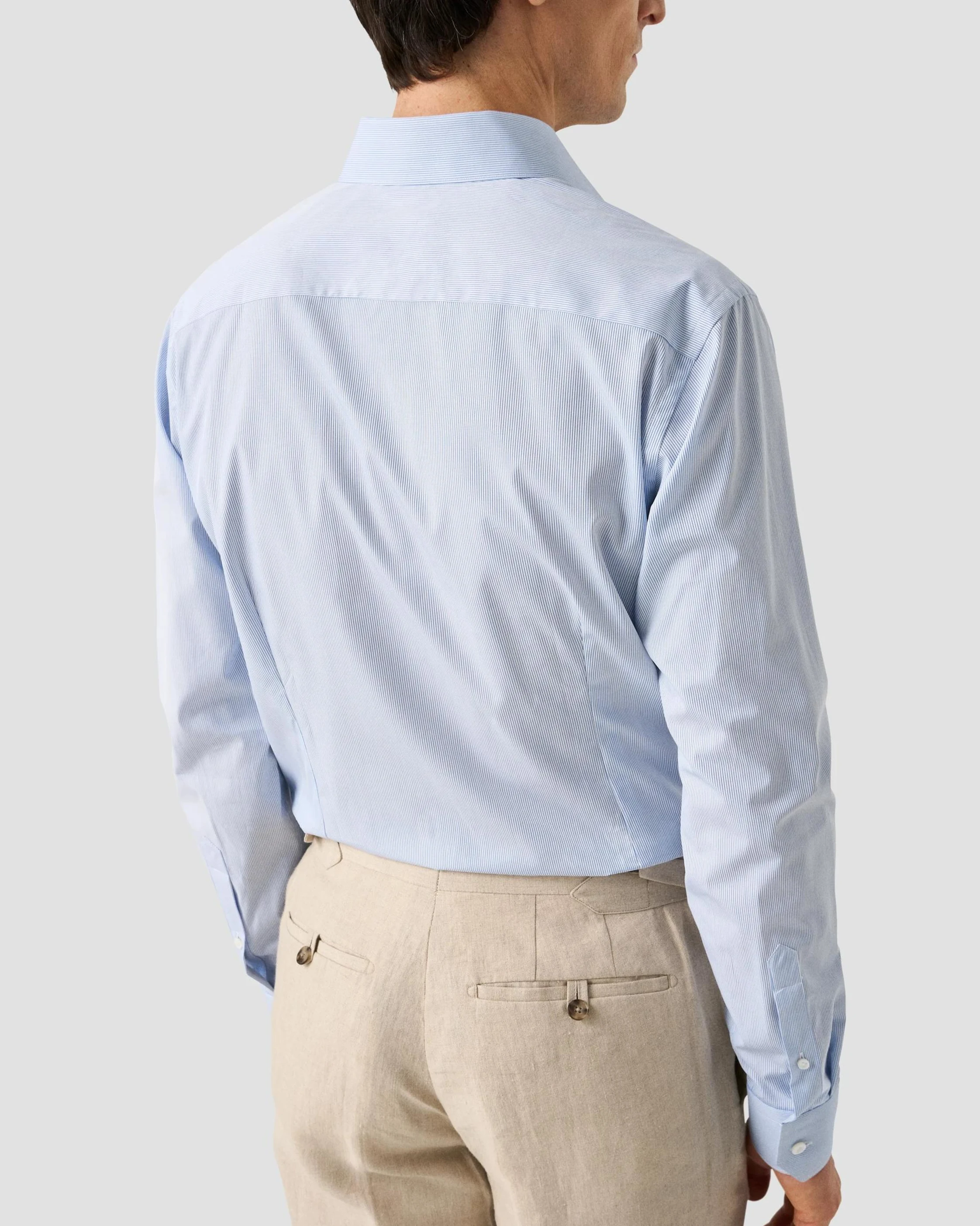ETON Hemd Baumwolle Piqué Gestreift Slim Fit