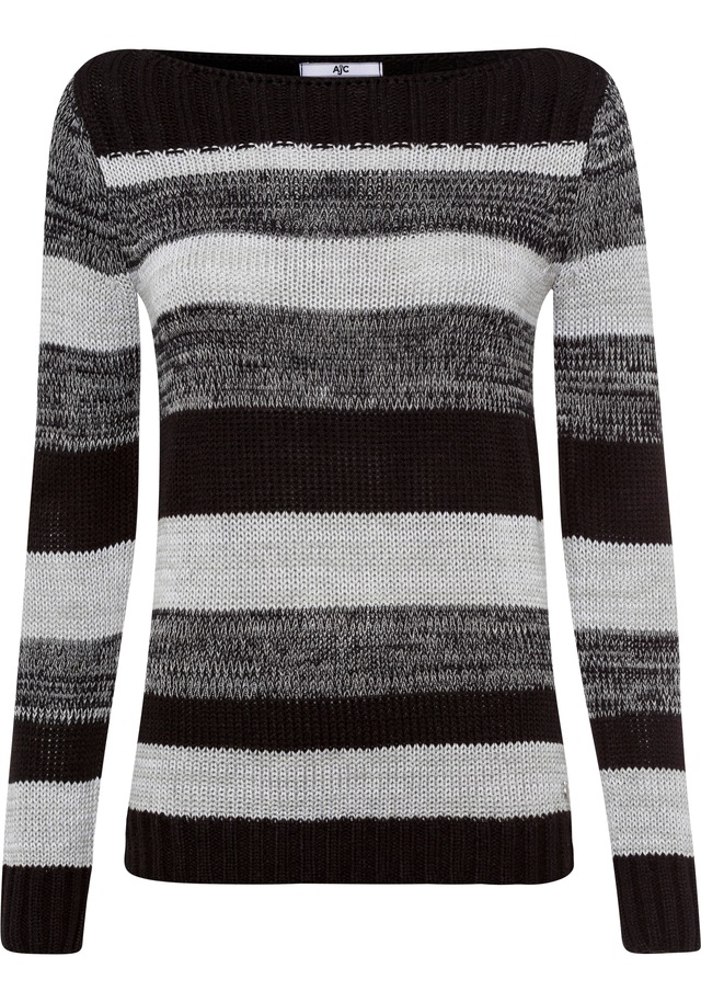AJC Strickpullover mit U-Boot Ausschnitt und tollem Streifendesign