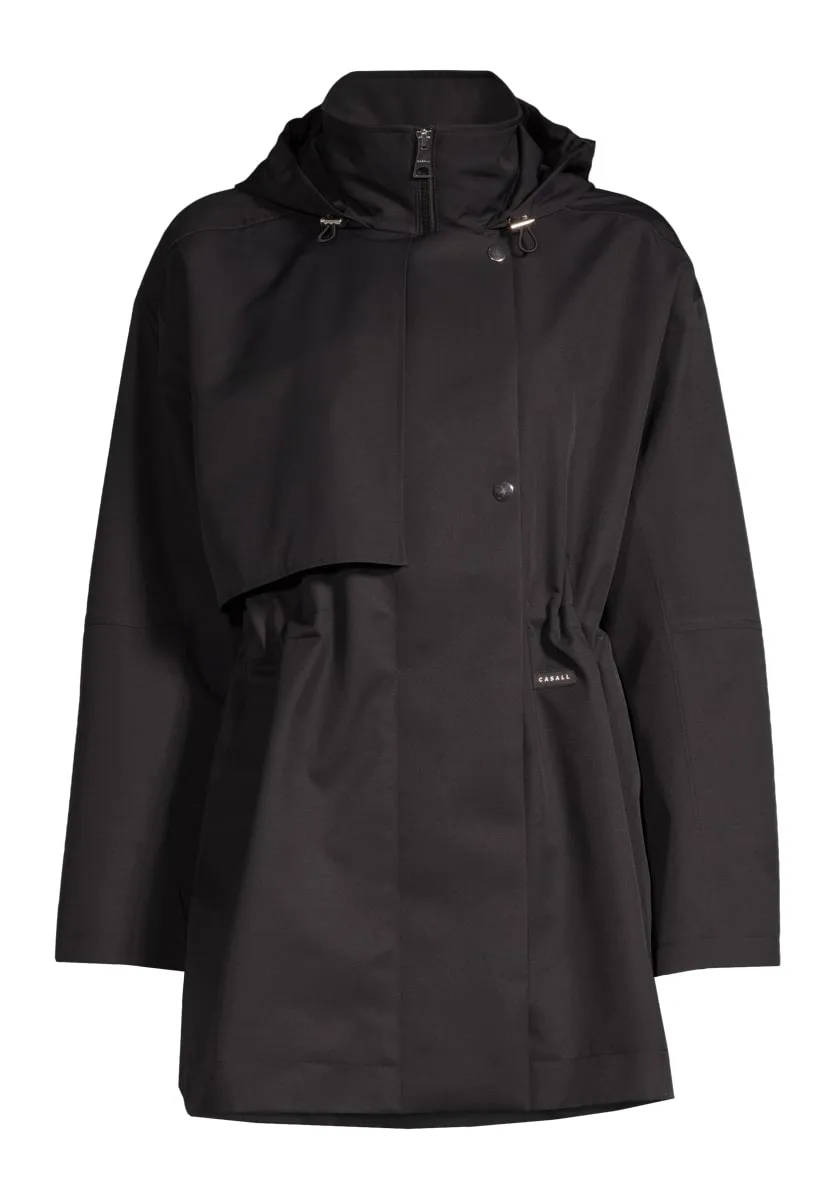 Casall Scandi Trench Rain Coat Black