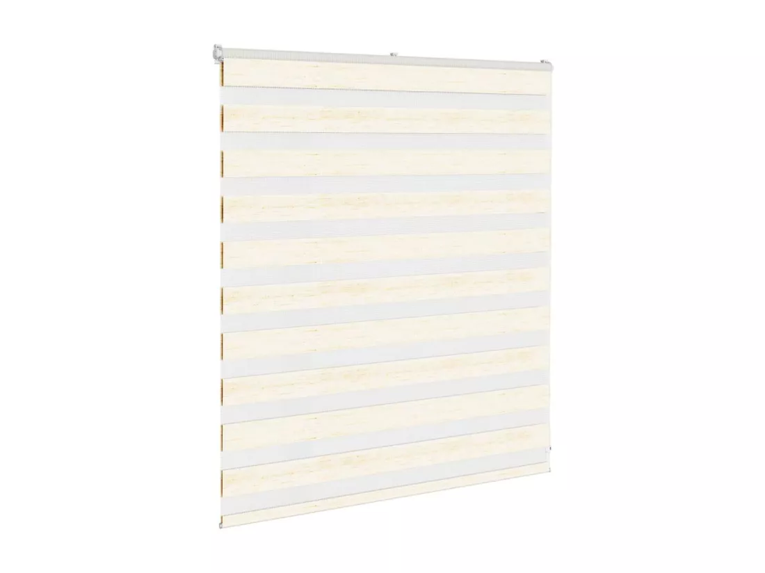 Store zèbre beige marbré largeur du tissu 130,9 cm polyester